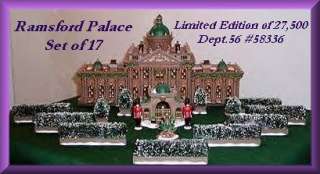 Ramsford Palace Limited Edition of 27,500 *2 palace guards & fountain 