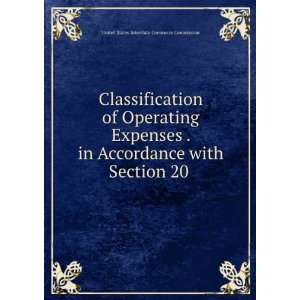  Classification of Operating Expenses . in Accordance with 