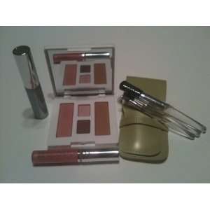  Clinique 7 Pc. Travel, Sample Set, Eyeshadow Duo Rose Wine 