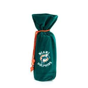   of 6 NFL Miami Dolphins 14 Velvet Wine Bottle Bags