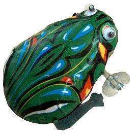 Tin Wind Up Toy Jump Frog,Kids,Party Favours,WUT069  