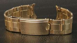 Mido Gold gf Rivet Link Vintage Deployment Watch Band  