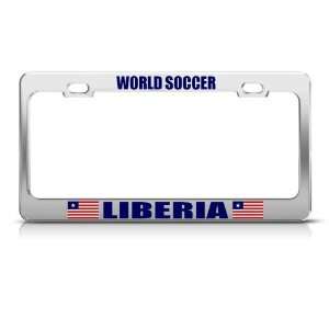  Liberia Flag Liberian Sport Soccer license plate frame 