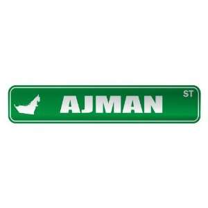   AJMAN ST  STREET SIGN CITY UNITED ARAB EMIRATES