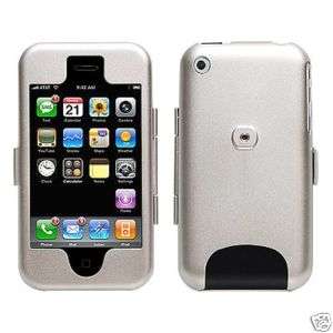 Aluminum Metal Case for iPhone 2G (Silver) w/ belt clip  