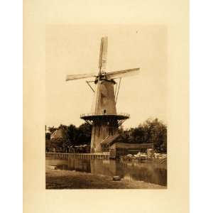 1894 Photogravure Windmill Dutch Netherlands Energy Wind 
