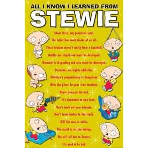 Family Guy Stewie Quotes Cartoon TV Humour Poster 24 x 36 inches 