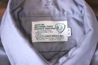 LOT OF 2 OFFICIAL US NATIONAL PARK SERVICE Ranger LONG SLEEVE Work 