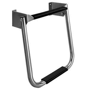 Garelick Compact 2 Step Stainless Steel Transom Ladder  