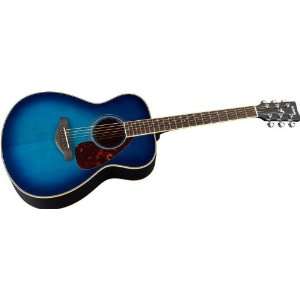  Yamaha Fs720s Folk Acoustic Guitar Colbalt Aqua Musical 