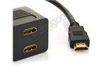 1x HDMI Male To 2x HDMI Female Y Splitter Adapter Cable for Plasma TFT 