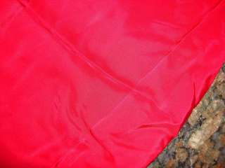 Vintage Silk Fabric DARK CRANBERRY RED 4 1/2Yds  