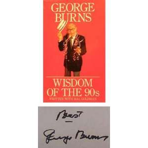  Autographed George Burns Signed Book