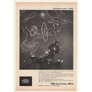 1964 VEB Carl Zeiss JENA Planetarium Projector Print Ad (Memorabilia 