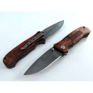  boker mirror surface wood handle folding knife for 