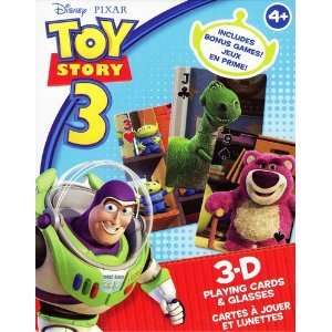 Disney Toy Story 3 3 D Playing Cards & Glasses Set  