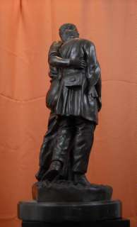 Wounded Scout Bronze Statue John Rogers Group civil war abolitionist U 