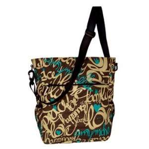    Broadway Baby Tote chocolate Graffiti   by Amy Michelle Baby