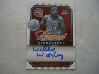 Willie Worsley AUTO Baksetball Hall of Fame 10 11 WW  