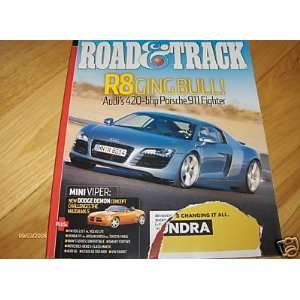  ROAD TEST 2008 Audi R8 Road & Track Magazine Automotive