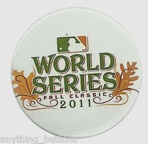 World Series Fall Classic 2011 Texas Rangers MLB Button or Magnet 