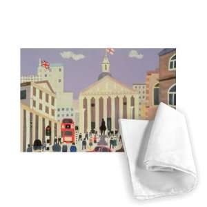  The City (collage) by William Cooper   Tea Towel 100% 