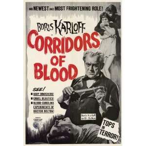  Corridors of Blood (1963) 27 x 40 Movie Poster Style A 