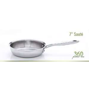  7 Saute & Frying Pan Made in USA by 360 Cookware Kitchen 
