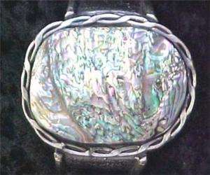 HAND CRAFTED STERLING/ABALONE BRACELET  3052  