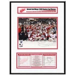 Detroit Red Wings 2009 Stanley Cup Champions Frame  Sports 
