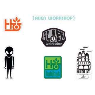ALIEN WORKSHOP / HABITAT Sticker set 6 sticker styles  