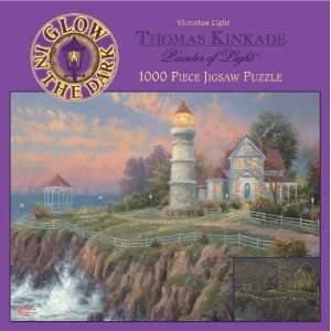  1000 Piece Thomas Kinkade Glow Puzzle Toys & Games