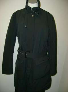 Allegri Milano Polytravel Belted Coat Black NWT $735  