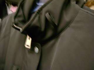Allegri Milano Polytravel Belted Coat Black 8 NWT $735  