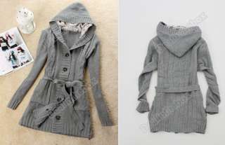 Womens Long Sleeve Hoodie Coat Cardigans trench Sweater  