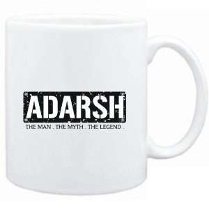 Mug White  Adarsh  THE MAN   THE MYTH   THE LEGEND 