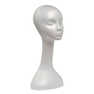   of 1 Giell Styrofoam Foam Mannequin Long Neck Wig Head Display Beauty