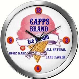  CAPPS 14 Inch Ice Cream Metal Clock Quartz Movement 