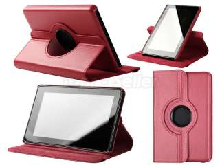For  Kindle Fire 360°8in1 PU Leather Case Cover /Earphone/USB 