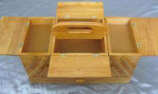 Large Cantilever Wooden Sewing Box (NEW)590  