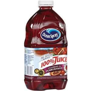 Ocean Spray 100% Juice Cranberry & Pomegranate No Sugar Added   8 Pack 