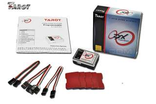 Tarot ZYX01 Programmable 3Axis Flybarless Gyro System Trex 3G FBL Heli 