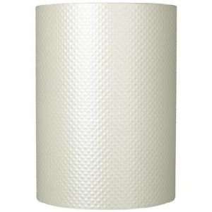  Pearlescent Embossed Drum Cylinder Shade 8x8x11 (Spider 
