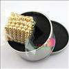 Neodymium 5mm 216 Nickel Neo Cube DIY Shape Chain Magnetic GOLD Balls 