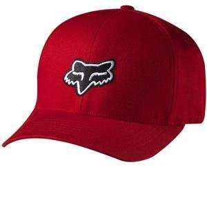  Fox Racing Legacy Flexfit Hat   X Small/Small/Red 