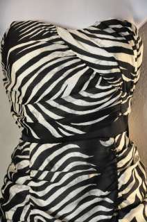 TEEZE ME   Womens/Ladies Dress, Zebra Stripes, Black/White, New, Sale 