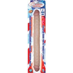 Real skin all american whoppers 13in double dong   flesh 