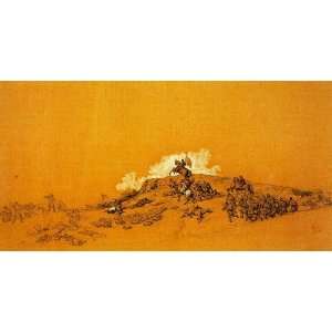   Fortuny   32 x 16 inches   Joan Prim at Castillejos