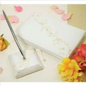   Concepts Sparkling Entwined Guest Book and Pen Set BP7550I / BP7550W
