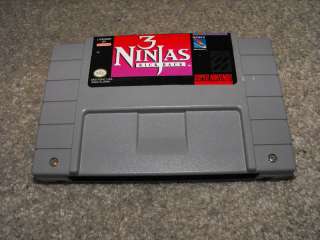 Ninjas Kick Back Super Nintendo SNES cartridge  